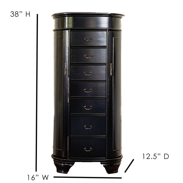 Canora Grey Highfill 16'' Wide Freestanding Jewelry Armoire with